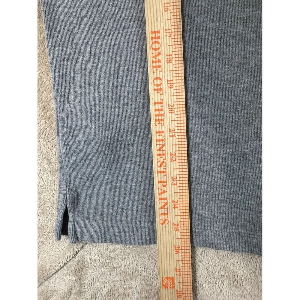 Polo Ralph Lauren Estate Rib 1/4 Zip Pullover Men XL Gray Fresh Pony EUC‎